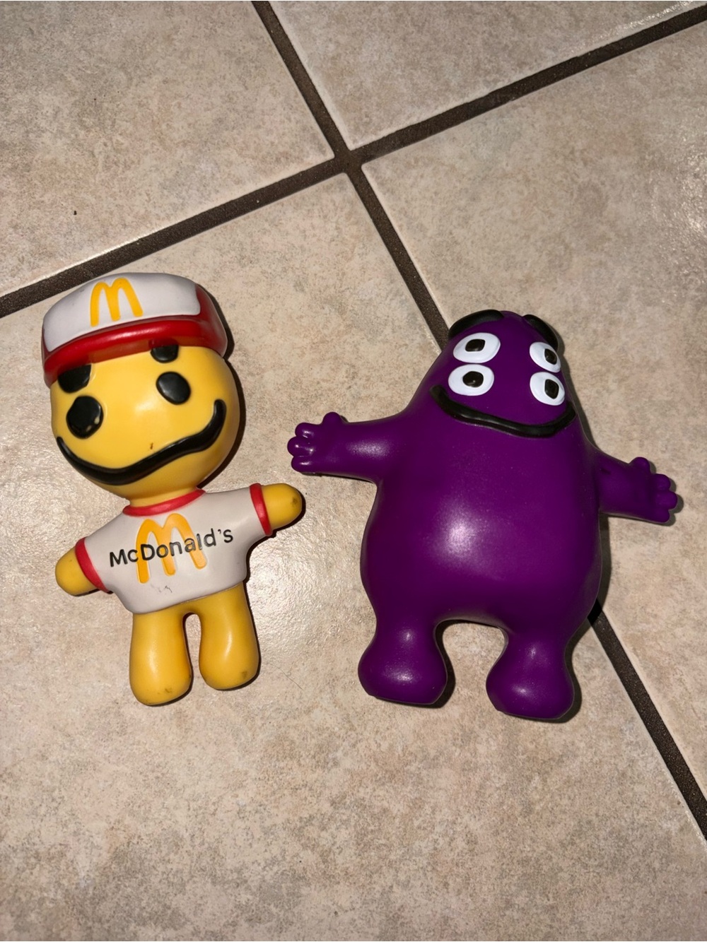 McDonald's cactus plant flea market Crew Toy with Purple Grimace Figure